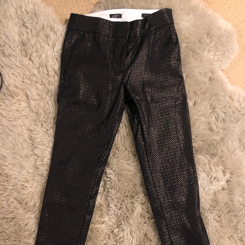 Sparkly ankle pants